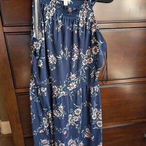 Nine Britton Navy Floral Maxi Dress
